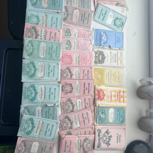 26 Cabbage Patch Kids Birth Certificate Lot CPK astronaut Twins talking Circus
