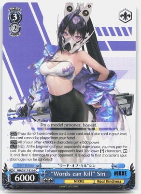 ''Words can Kill'' Sin NIK/S117-E110 C Normal NIKKE Weiss Schwarz NM