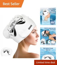 Waterproof Swim Cap for Long Hair - 12- Replacement Included