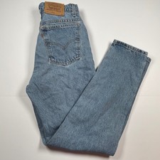 VTG 90s Levi's 921 Tapered Leg Jeans Women Sz 10 Orange Tab Denim Mom High Waist