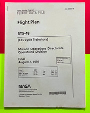 STS-48 NASA SPACE SHUTTLE MISSION ORIGINAL FLIGHT PLAN CTL CYCLE TRAJECTORY