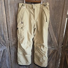 Columbia Snow Pants Men's Size M Beige Convert Board Wear Waterproof/Breathable