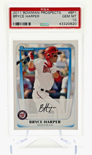2011 Bowman Prospects Bryce Harper #BP1 Rookie Card RC PSA 10 GEM MINT – Nationa. rookie card picture