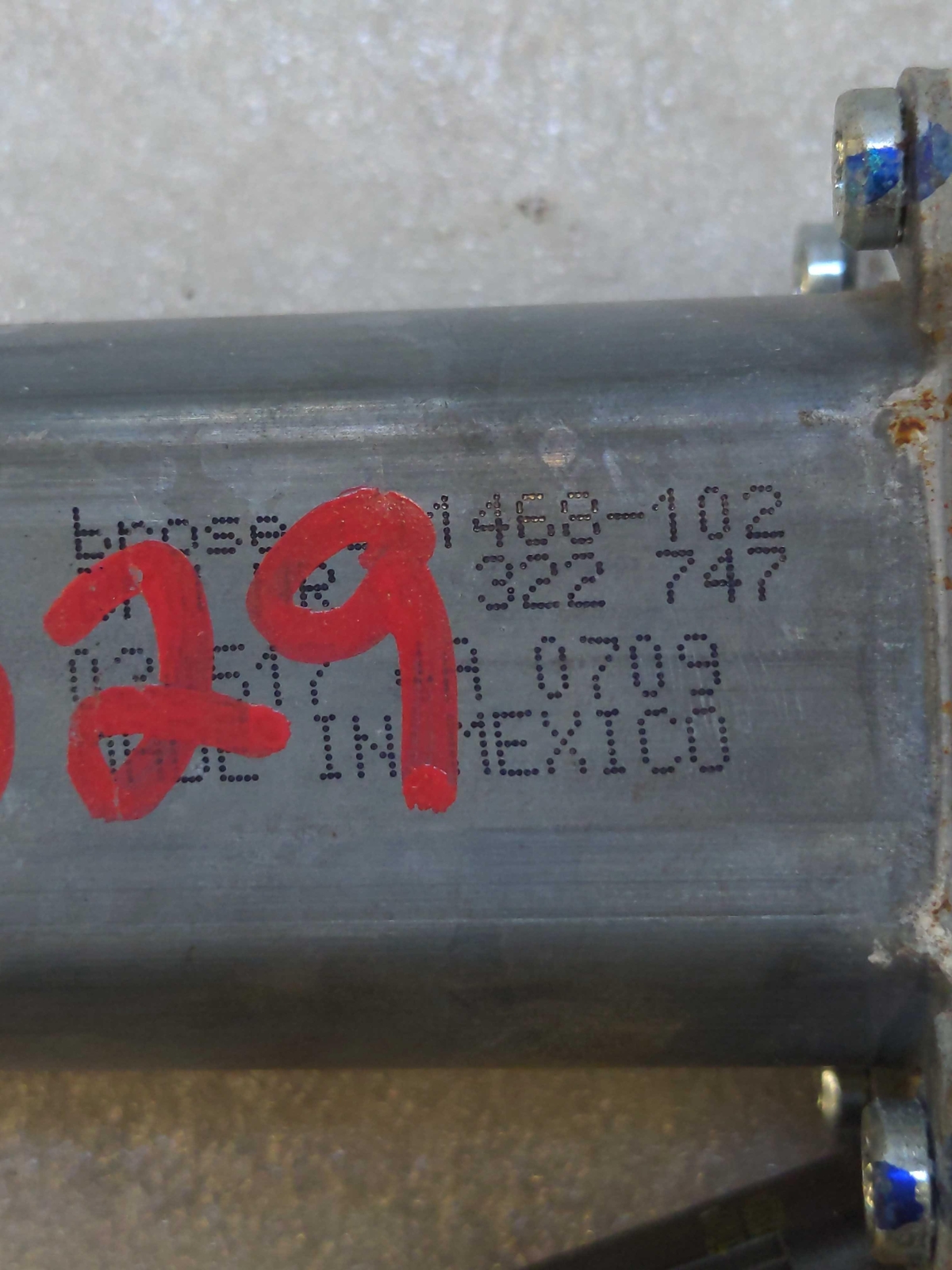 15-19 BMW X6 Rear LH Left Power Door Window Motor 67627322747 