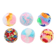 Plush Toy Balls for Kitten Training and for Play Pompom Pet Supplies for Cats