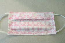 New Pink Flamingo and Pineapple Washable Reusable Face Mask Double Layer