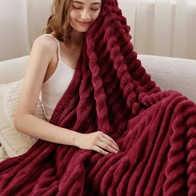 Fleece Blanket for Couch Super Soft Cozy Blankets for Women