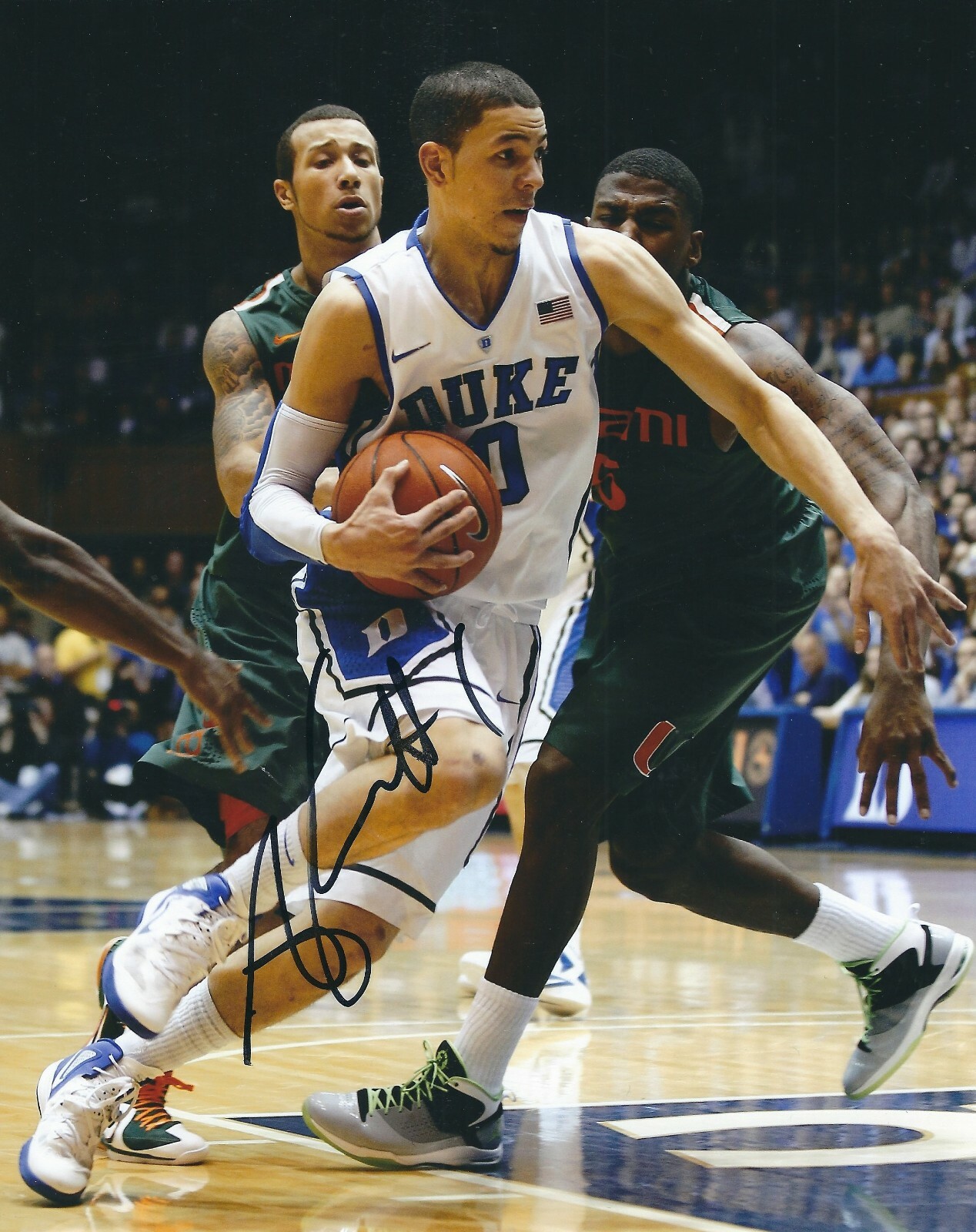 Autographed Signed AUSTIN RIVERS DUKE UNIVERSITY 8x10 photo 