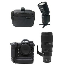 Nikon Z9 Camera + Z 100-400mm f/4.5-5.6 Vr S Lens + Bag + Flash - UK Next Day De