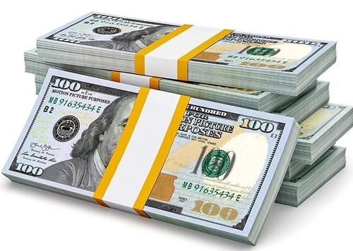 Money Gun Cash Spray Toy Cannon Shoot Gun Funny Gift Party Game Gold +100 Notes - Picture 6 of 39