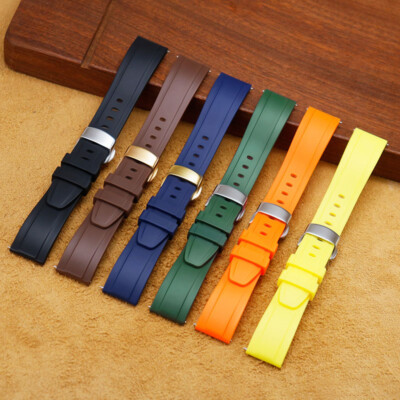 Silicone Smart Watch Strap Band Sport Waterpoof Bracelet Quick Release 18-26mm