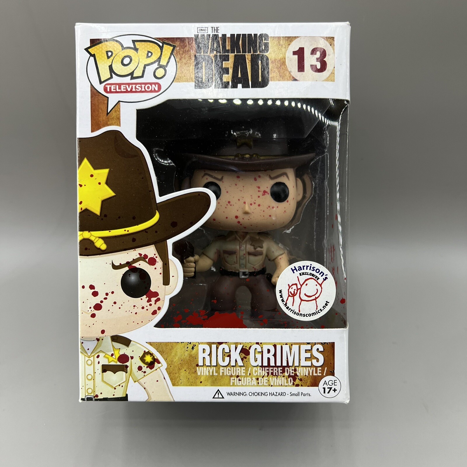 Funko Pop! Televisión The Walking Dead Rick Grimes #13 exclusivo de Harrison’s NUEVO