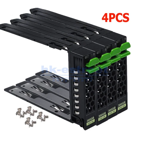 4*Fujitsu RX100 RX200 RX300 RX350 TX150 S6 S7 S8 2.5" SAS Tray Caddy A3C40135103