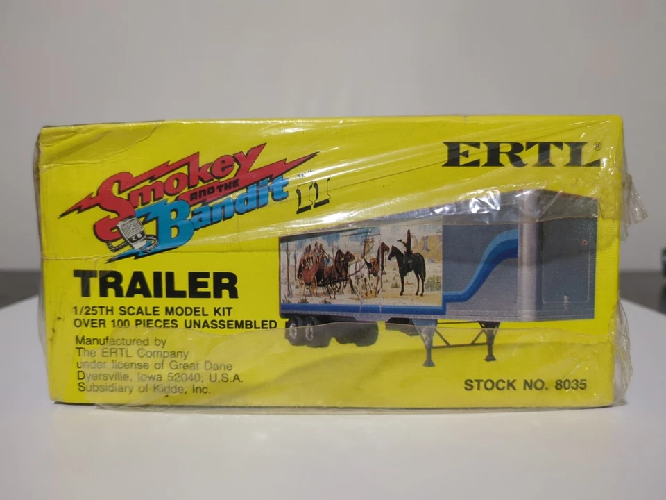 ERTL Smokey and the Bandit II Trailer Model Kit PARTIAL SEAL, 1/25th Scale, 1980 - Image 3 of 4