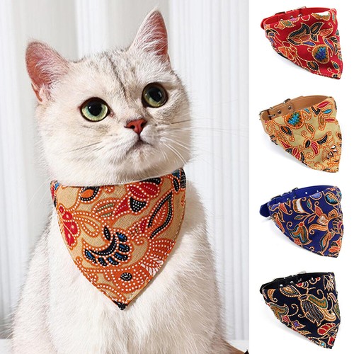 2 Bandanas Réglables Pour Chien Halloween - Motifs Citrouille & Toile D'araignée, Double Couche