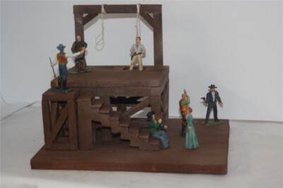 2800 Galgen Wild West, zu 7cm Sammelfiguren, Fertigmodell in Composite Mischbauw