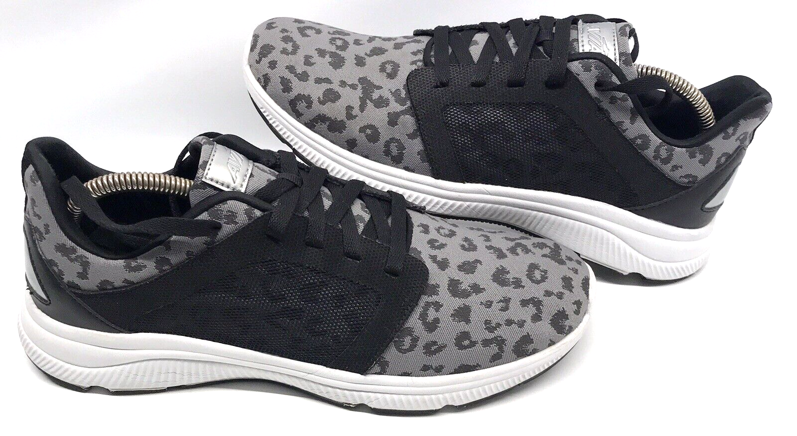 SAOLA Scarpe AVIA donna memory foam nero grigio stampa lepardo taglia 10 sneakers leggere