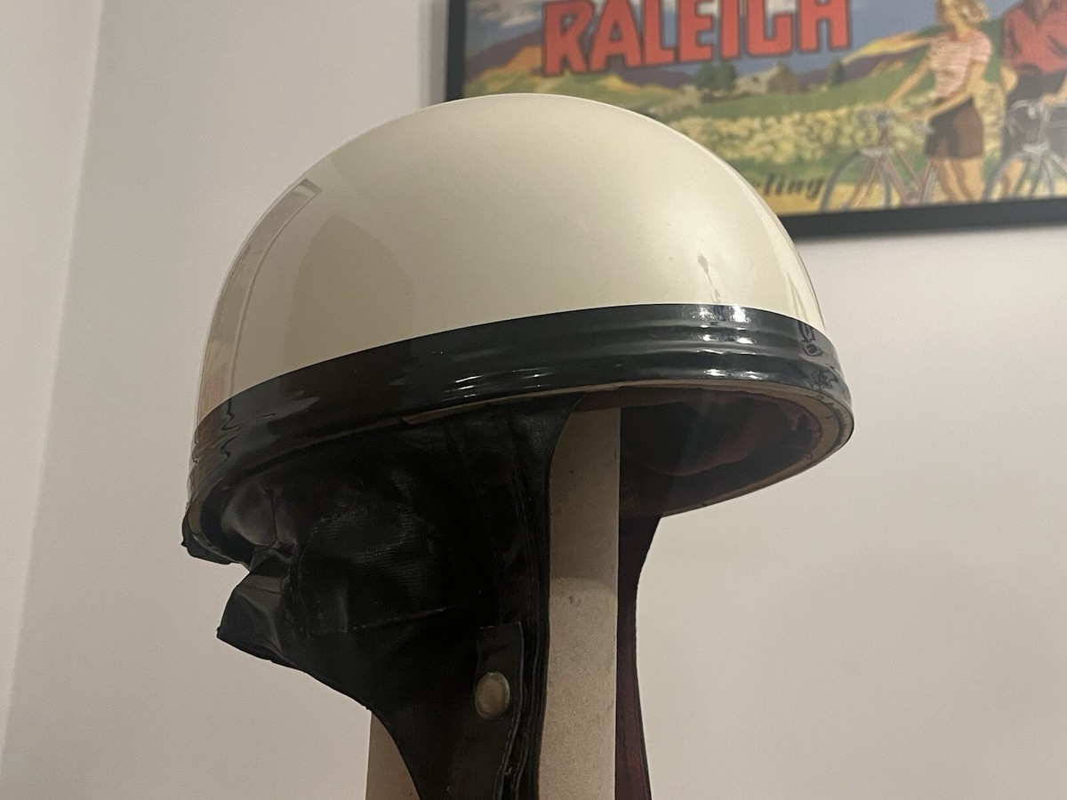 Everoak Pudding Motorcycle Helmet 1960's vintage collectors | eBay UK