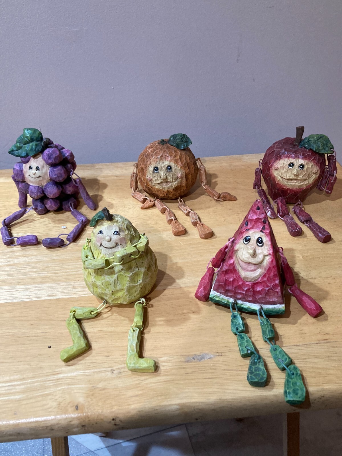 Hey Fruit Lovers!! collections etc fruit shelf sitters (5) five eBay