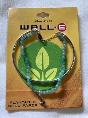 New Disney Pixar Wall-E WALL·E Bracelet W/ Beads & Charms