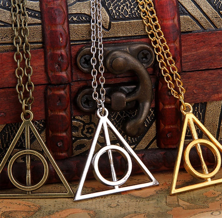 Collar plata o bronce triángulo Floray Harry Potter y Las Reliquias De La Muerte - Imagen 2 de 2
