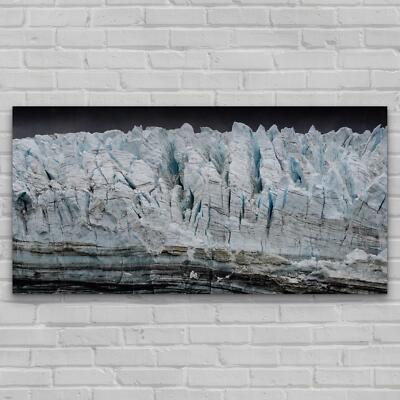 Wandbilder Glasbild Groß Kunstdruck Foto-Bild 140x70 Eis und Gletscher Alaska