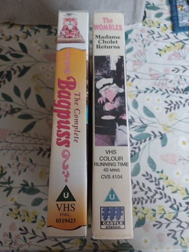 Vidéo VHS THE WOMBLES & BAGPUSS EN EXCELLENT ÉTAT LIVRAISON GRATUITE 14 - Photo 2/5
