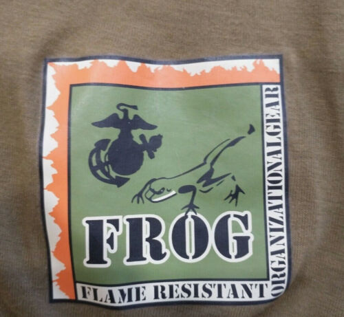 Nuovo* Camicia termica USMC FROG livello 1 peso seta strato base, Coyote - Foto 2 di 2