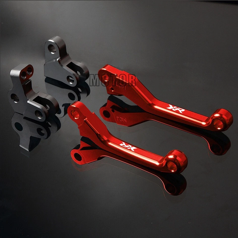 Palancas de embrague de freno pivote para HONDA XR250R XR400R 1996-2004 XR250R XR230R rojo Foto 4 de 4