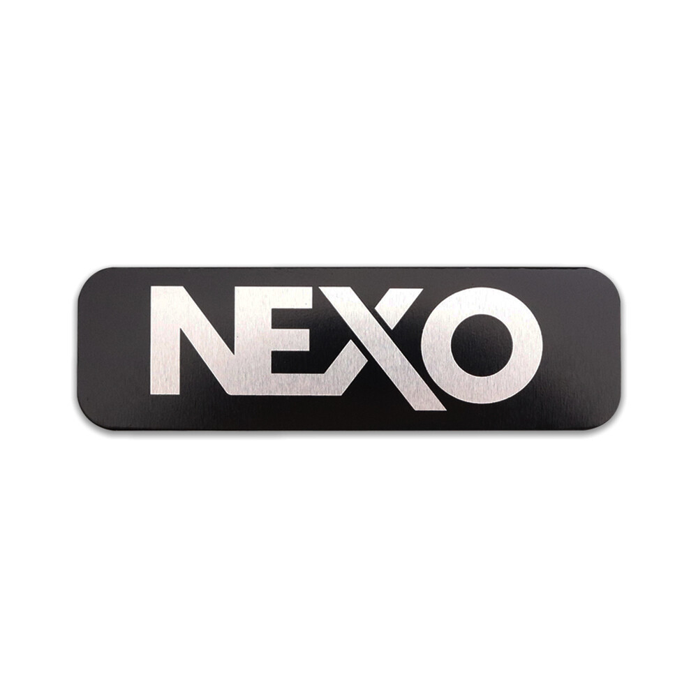 NEXO logo badge replacement piece Aluminum 90mm(3.54 NEXO logo badge replacement piece Aluminum 90mm(3.54