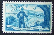 US 3¢ stamp SC #1024 Future Farmers of America MNH 1953