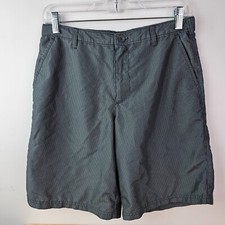 Champion Boys Gray Striped Casual Shorts Youth L 12/14 100 Polyester Button