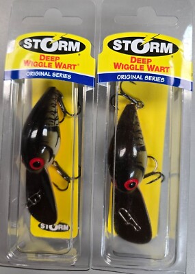 2-Storm Original Wiggle Wart, DV063, 2  7/16oz, Naturalistic Green Crayfish B6