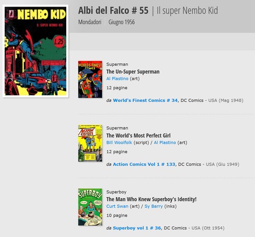 Albi del Falco Nembo Kid 55 NM 1956 Superman Al Plastino Italian Reprint? - Picture 3 of 3