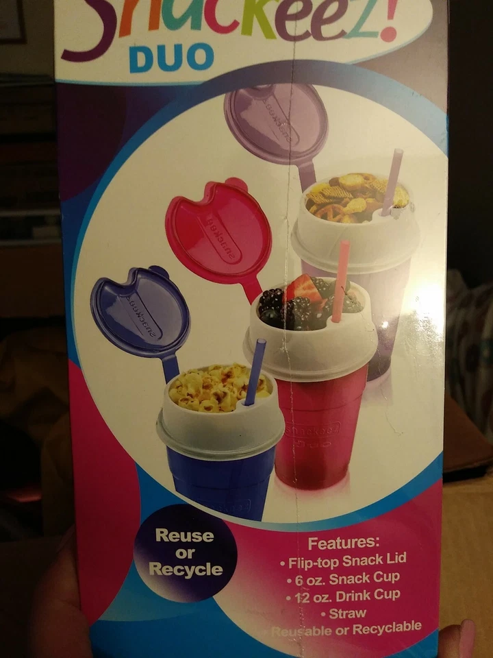 Snackeez Duo All-in-One Snacking Solution 30 Piece Kit BLUE- BRAND New SEALED - Image 3 of 3