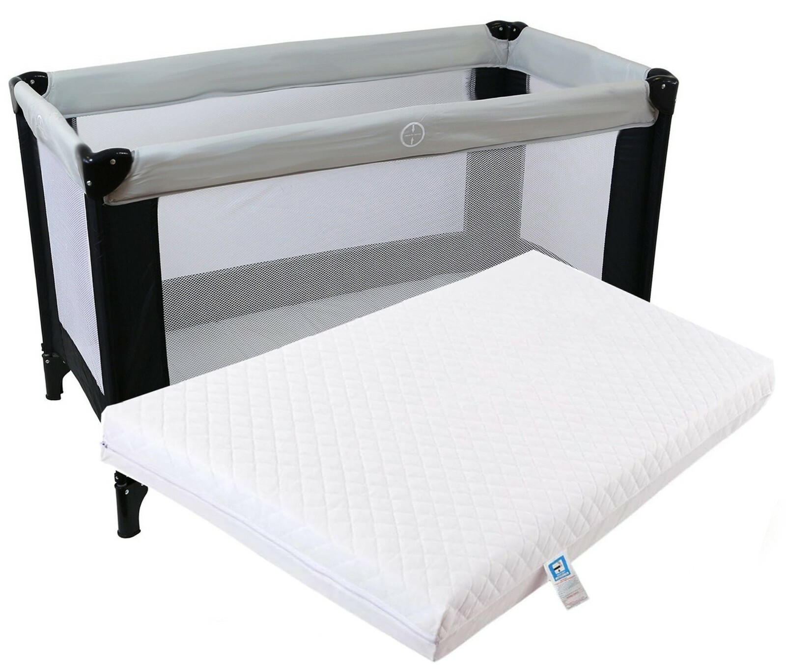 Baby Travel Cot Mattress Quilted Protector Toddler Bed Crib Cover