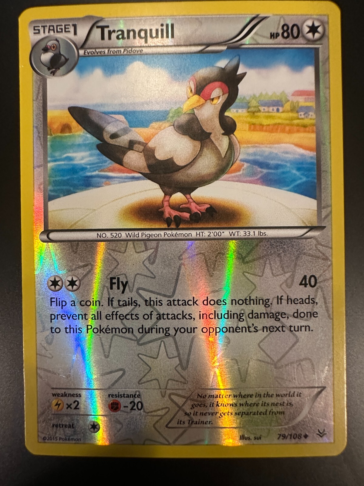 Tranquill 79/108 Roaring Skies Reverse Holo