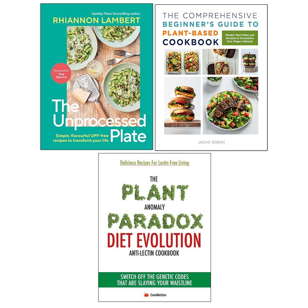 Plant Protein(HB), Plant-Based Cookbook, Whole Foods Plant-Based 3 Books Set - Image 6