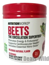 Beets Circulation Superfood Powder Mix for Smoothie NutritionWorks Nitric Oxide