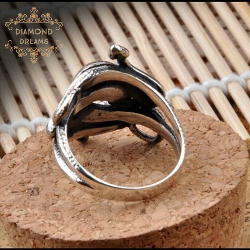 Men's Ring Natural Born Killers 925 Sterling Silver Solid Snake Shapes
