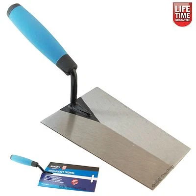 BLUE SPOT TOOLS Bucket Trowel Hardened Tempered Steel Blade Bricklaying Cement Brick 24114
