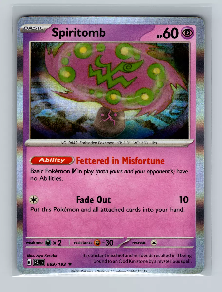 Pokemon TCG - Spiritomb - 089/193 Holo Scarlet & Violet: Paldea Evolved