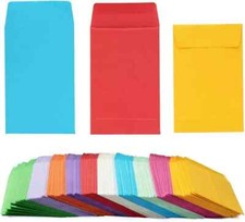 500 Pieces Colorful Small Coin Envelopes Self-Adhesive Seed Envelopes