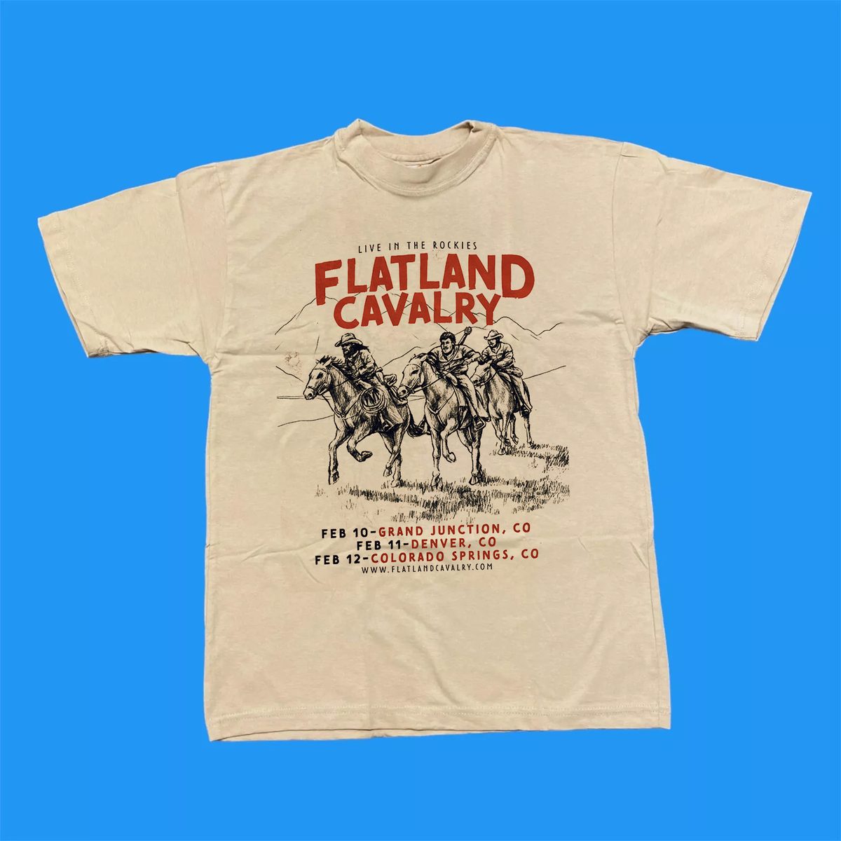Flatland Cavalry Band Live In Concert T Shirt Full Size S-5XL | eBay