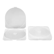 50 Super Slim 3.8mm Clear CD DVD Blu-Ray Disc Case Trimpak Compact Storage