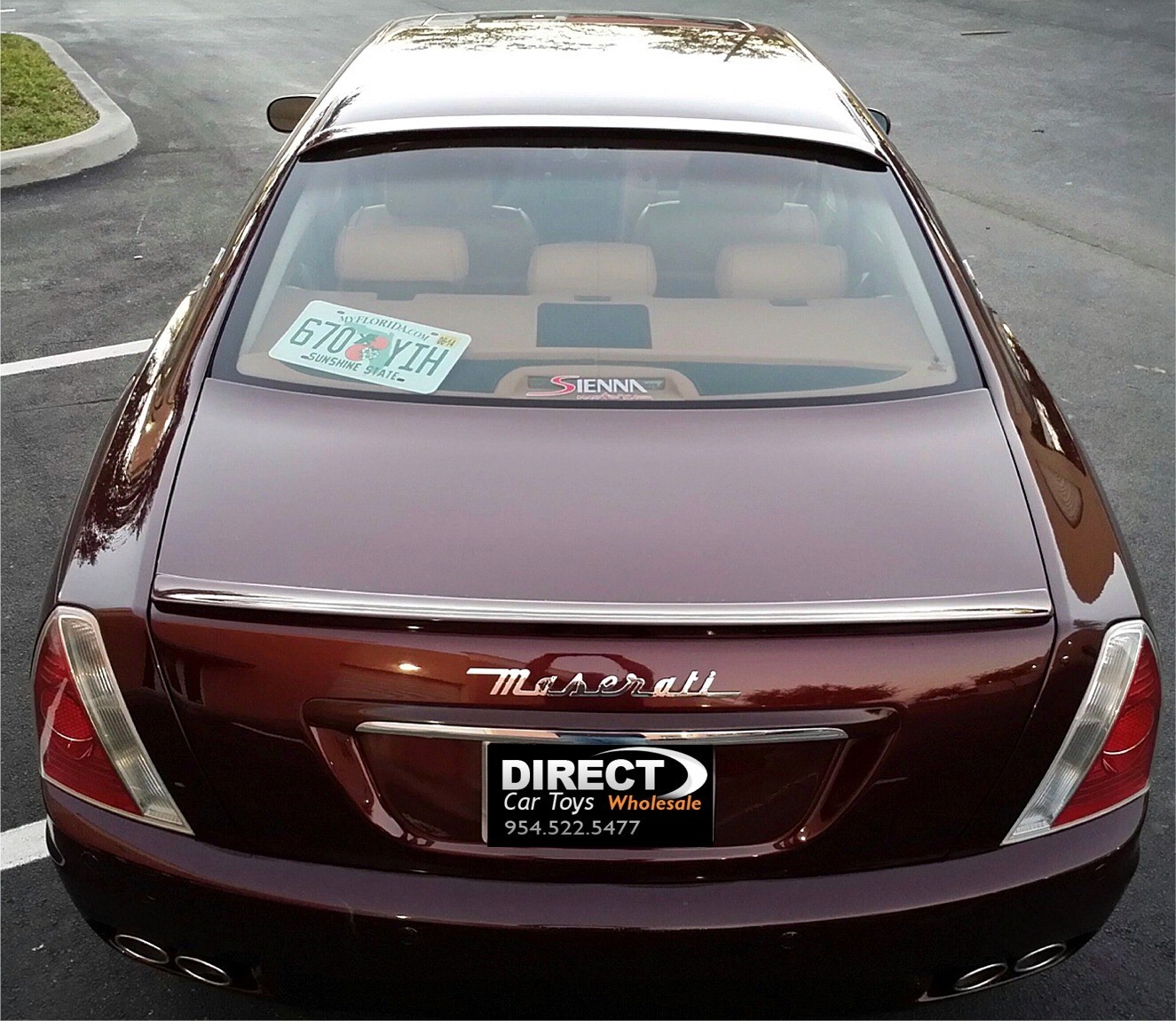2004-08 Maserati Quattroporte Tesoro rear Roof Glass Spoiler Made in USA