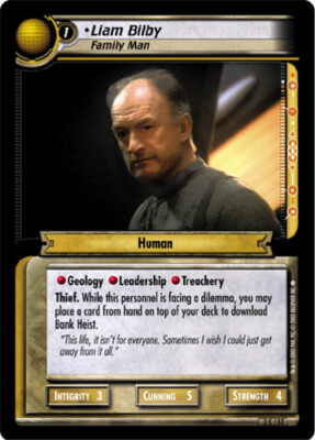 Star Trek 2E: Liam Bilby, Family Man [Ungraded] Energize STCCG Decipher 2E