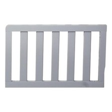 Suite Bebe Celeste Modern Wood Toddler Guard Rail in Light Gray Finish