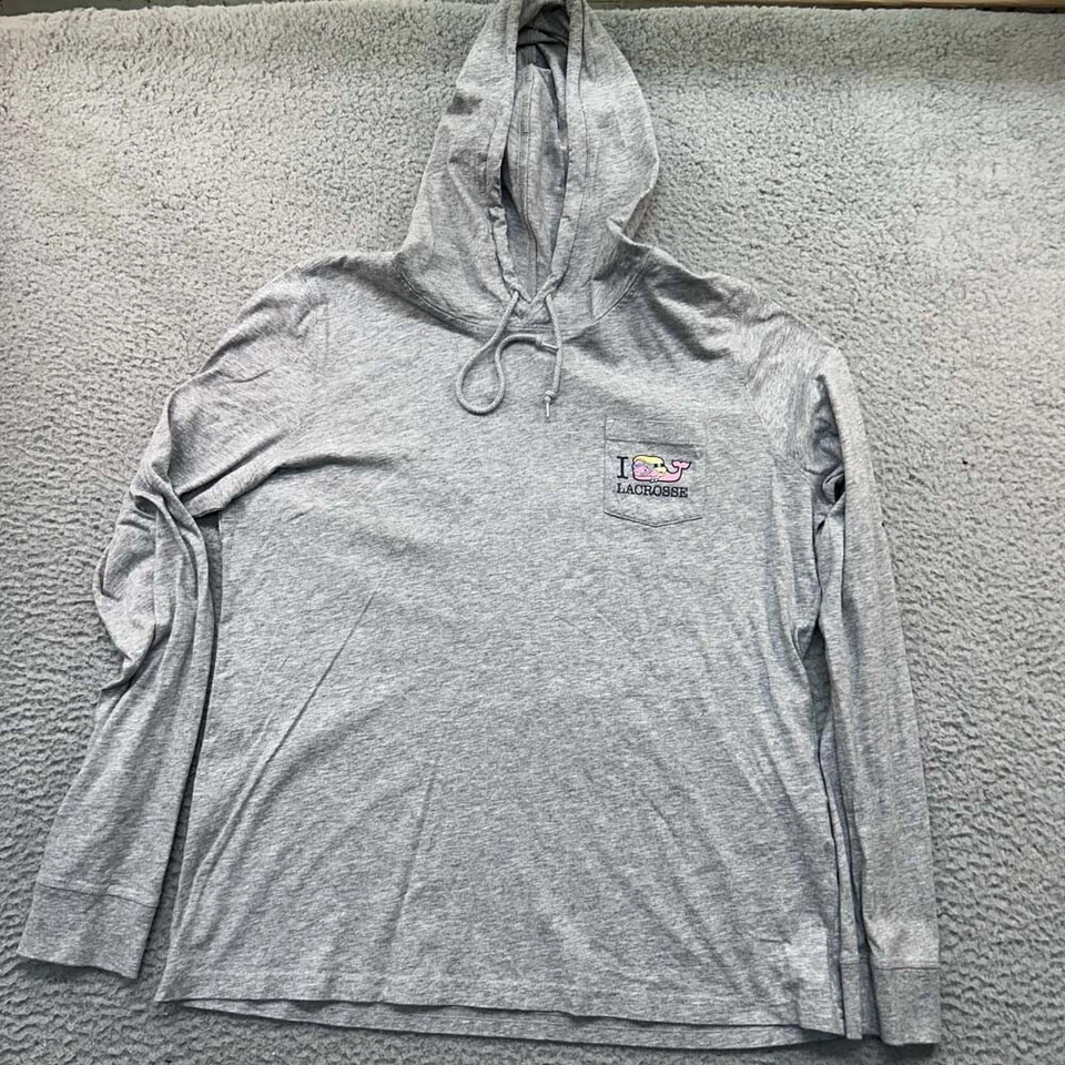 Sudadera con Capucha Lacrosse Vineyard Vines Suéter Niñas Pullover Talla Mediana Sudadera Foto 4 de 4