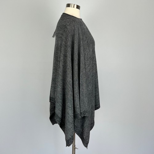 Lululemon Womens Divinity Scarf Poncho Black Heathered Gray Cashmere Blend OS - Picture 5 of 9